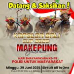 Meriahkan Hari Bhayangkara ke-79, Polres Jembrana Gelar Lomba Makepung “Kapolda Bali Cup 2025”