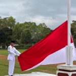 Waka Polres Jembrana Hadiri Upacara Penurunan Bendera Peringatan HUT ke-80 RI