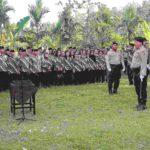 Polres Jembrana Gelar Upacara Pengantaran dan Perabuhan Jenazah Purnawirawan Polisi di Melaya