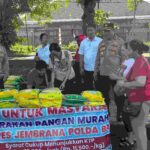Wakapolres Jembrana Pantau Pendistribusian Beras SPHP dalam Gerakan Pangan Murah Polri