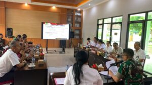 Akselerasi Pembangunan Jembrana, Dandim Gelar Rapat Koordinasi Lintas Sektoral TMMD.