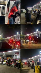 Antrean Panjang di SPBU Bojong Renget, Warga Khawatir Harga BBM Naik