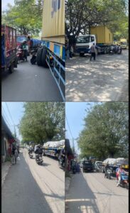 Truk Mogok di Selapajang Jaya Picu Kemacetan Parah, Polisi Sigap Atasi Situasi