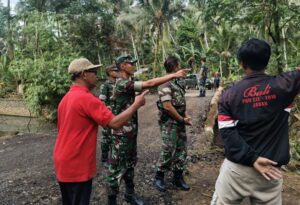 Percepat Akses dan Perekonomian Warga, Dandim Tabanan Tinjau Proyek Jembatan Penghubung Antar Kecamatan
