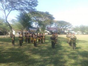 Tingkatkan Profesionalisme Prajurit, Personil Kodim 1617/Jembrana Ikuti Ujian Kenaikan Tingkat Sabuk Pencak Silat Militer