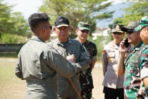 Dandim 1617/Jembrana Dampingi Kunjungan Kerja Danrem 163/WSA di Mako Yonif TP 928/BSY