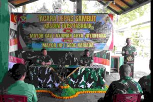 Dipimpin Dandim, Lepas Sambut Kasdim Kodim Tabanan Jadi Momentum Perkuat Soliditas Satuan