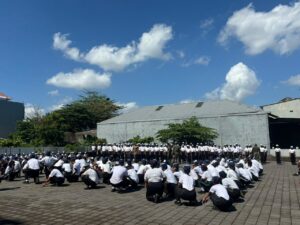 Cinta Tanah Air Sejak Bangku Sekolah: Kodim 1619/Tabanan Beri Pembekalan Wasbang Calon Siswa Baru