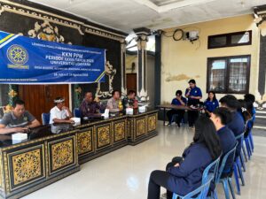 Babinsa Koramil 1617-01/Negara Hadiri Penerimaan Mahasiswa KKN Unud, Dorong Pengelolaan Lingkungan Berkelanjutan