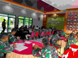 Bersama Tim Sintelrem 163/Wira Satya, Kodim 1617/Jembrana Perketat Pengawasan Personel dan Materiel
