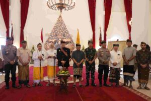 Dandim 1617/Jembrana Hadiri Dharma Shanti Kebangsaan DPD RI di Istana Agung Jimbarwana
