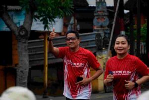 Letkol Inf S.Y. Gafur Thalib Hadiri dan Semarakkan Run For Fun Festival Jembrana