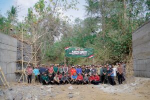 Sambut HUT TNI ke-81, Kodim 1617/Jembrana Gelar Karya Bakti Pembangunan Jembatan Penghubung Antardesa