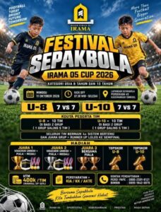 Usung Tema “Garuda Muda Pahlawan Masa Depan”, IRAMA 05 Gandeng Tabloid Tipikor Gelar Festival Sepak Bola IRAMA 05 CUP 2026 Berhadiah Umroh
