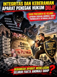 Integritas dan Keberanian Aparat Penegak Hukum Diuji, KMP Desak Penelusuran Dugaan Anomali DBHP Purwakarta